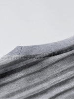 Loose-fit Striped T-shirt With Pocket Embroidery