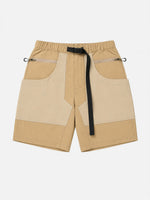 Large-pocket Paneled Tech Cargo Shorts