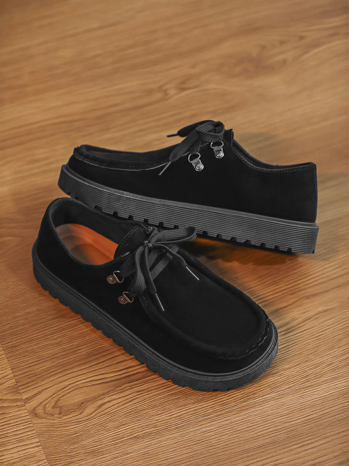 Retro, Versatile, Closed-toe Platform Shoes