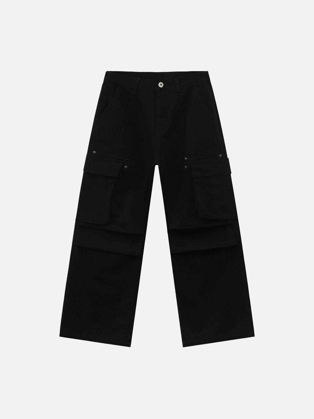 Multi-pocket Loose-fit Wide-leg Cargo Pants