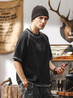 Heavyweight Oversized Washed T-shirt In Retro Maillard Tones