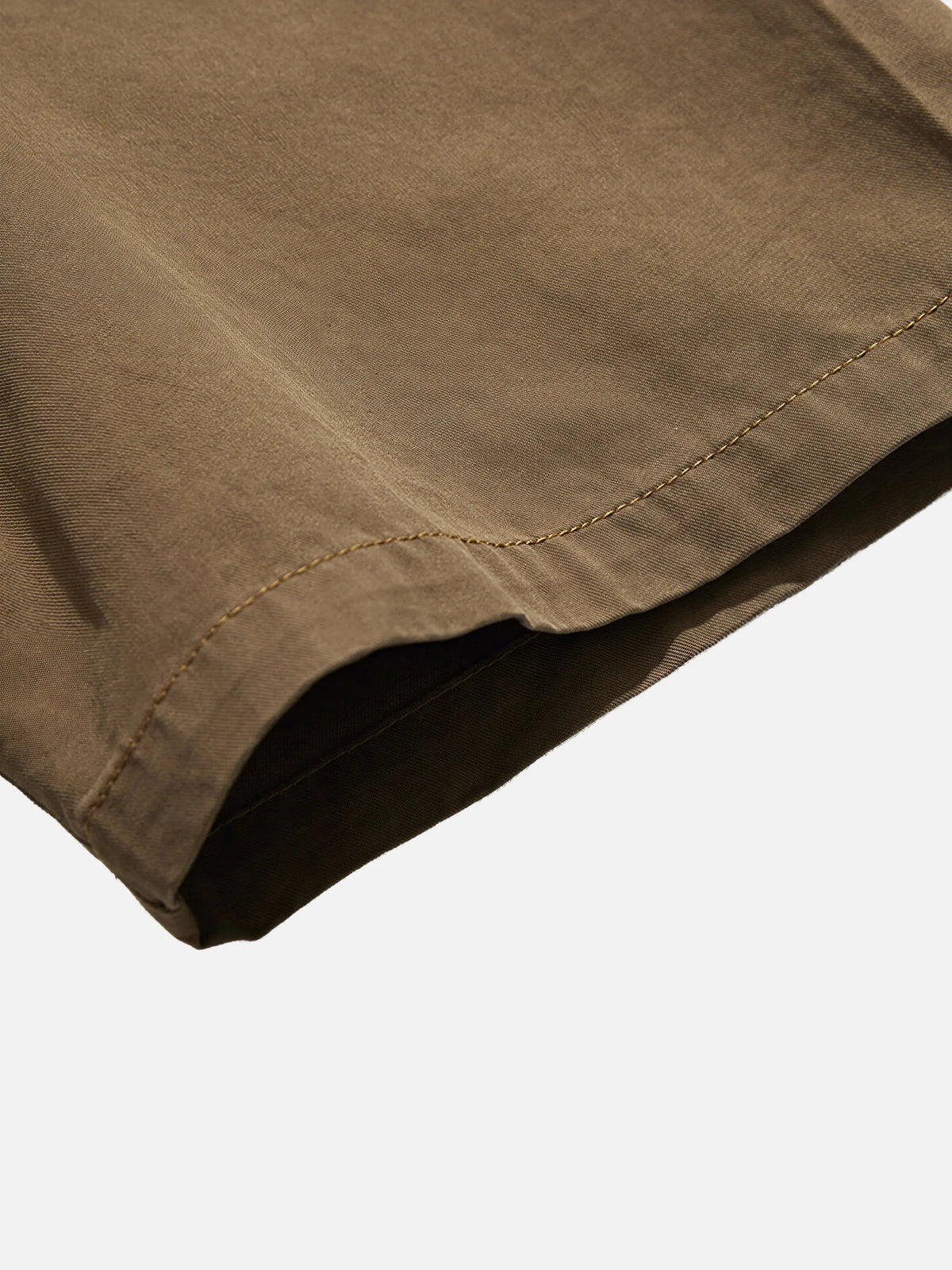 Versatile Washed Loose-fit Short-sleeve Shirt
