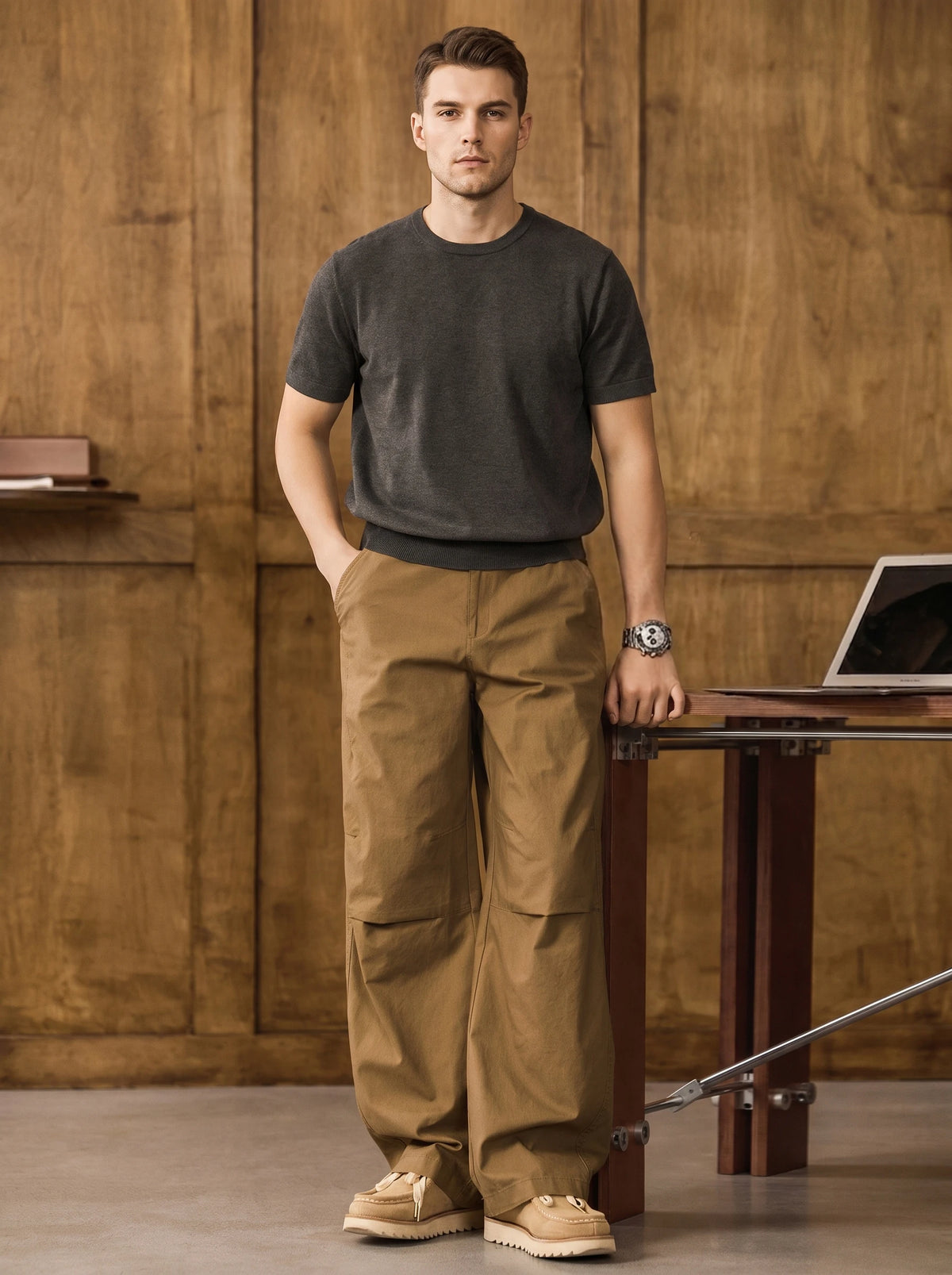 Maillard-style Retro Cargo Pants
