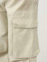 Multi-pocket Loose-fit Wide-leg Cargo Pants