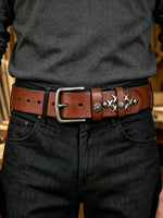 Versatile Handmade Men's Belt In Top-grain Cowhide