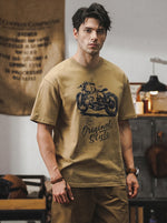 American Vintage-style Printed Short-sleeve T-shirt