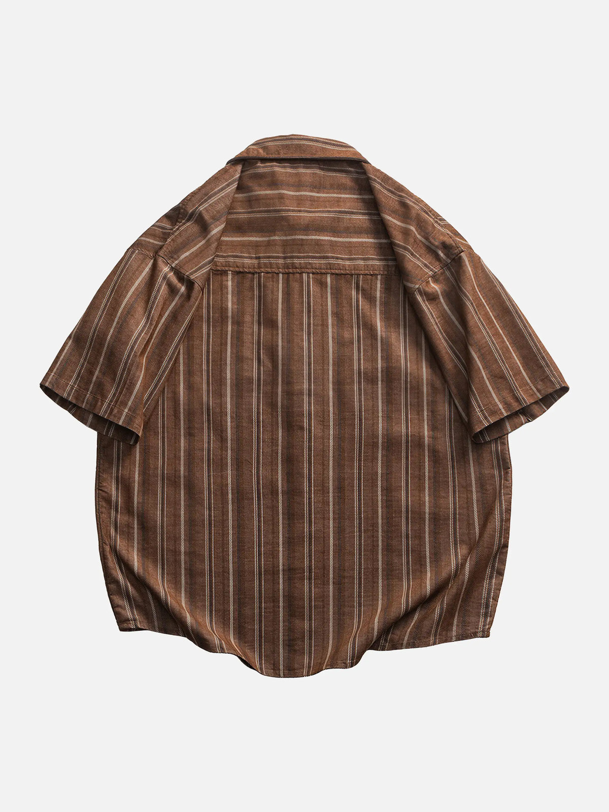 Corduroy Striped Short-sleeve Shirt