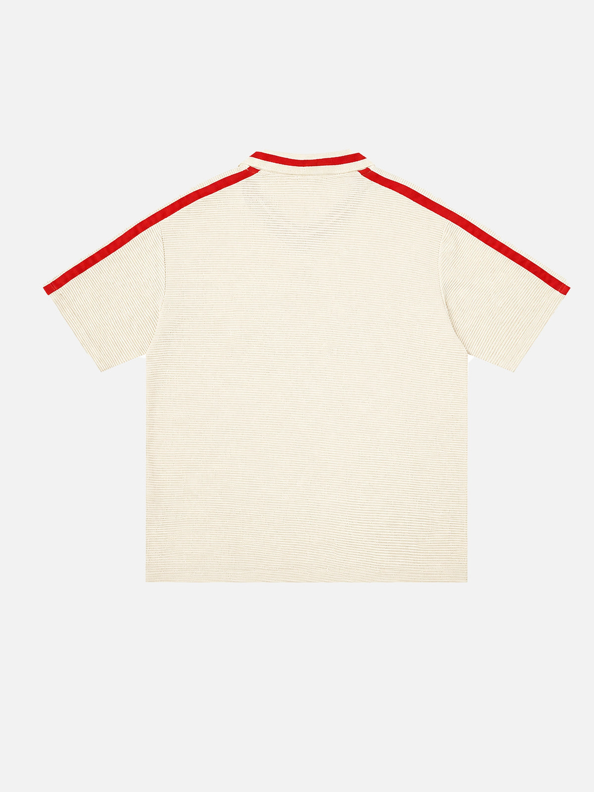 American Retro Color-block Lettering T-shirt