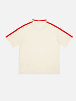 American Retro Color-block Lettering T-shirt