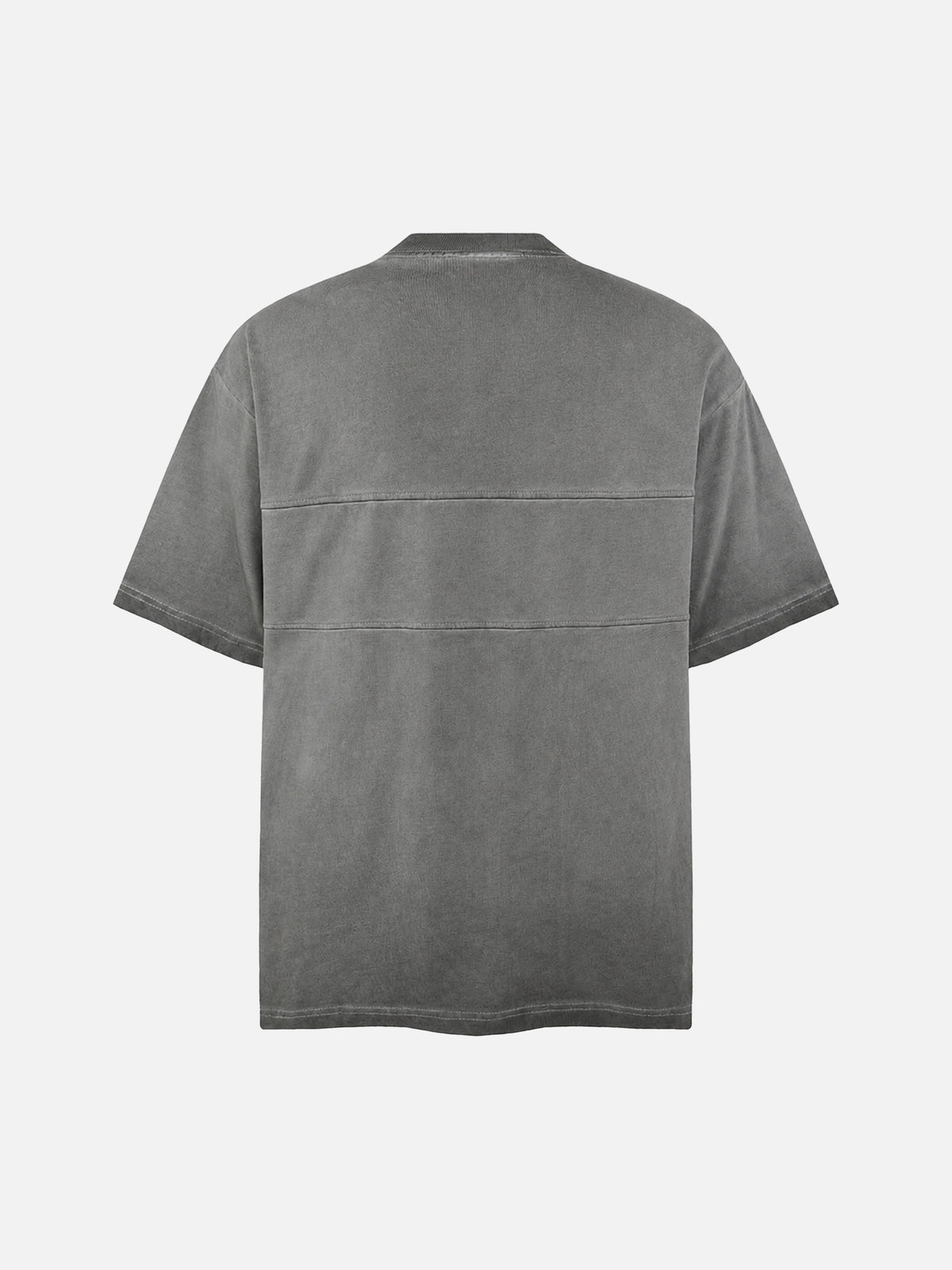 Dirty-dyed Half-zip Cargo T-shirt