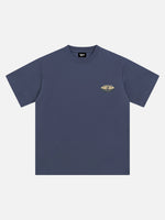 Minimal Retro Chest Badge Tee