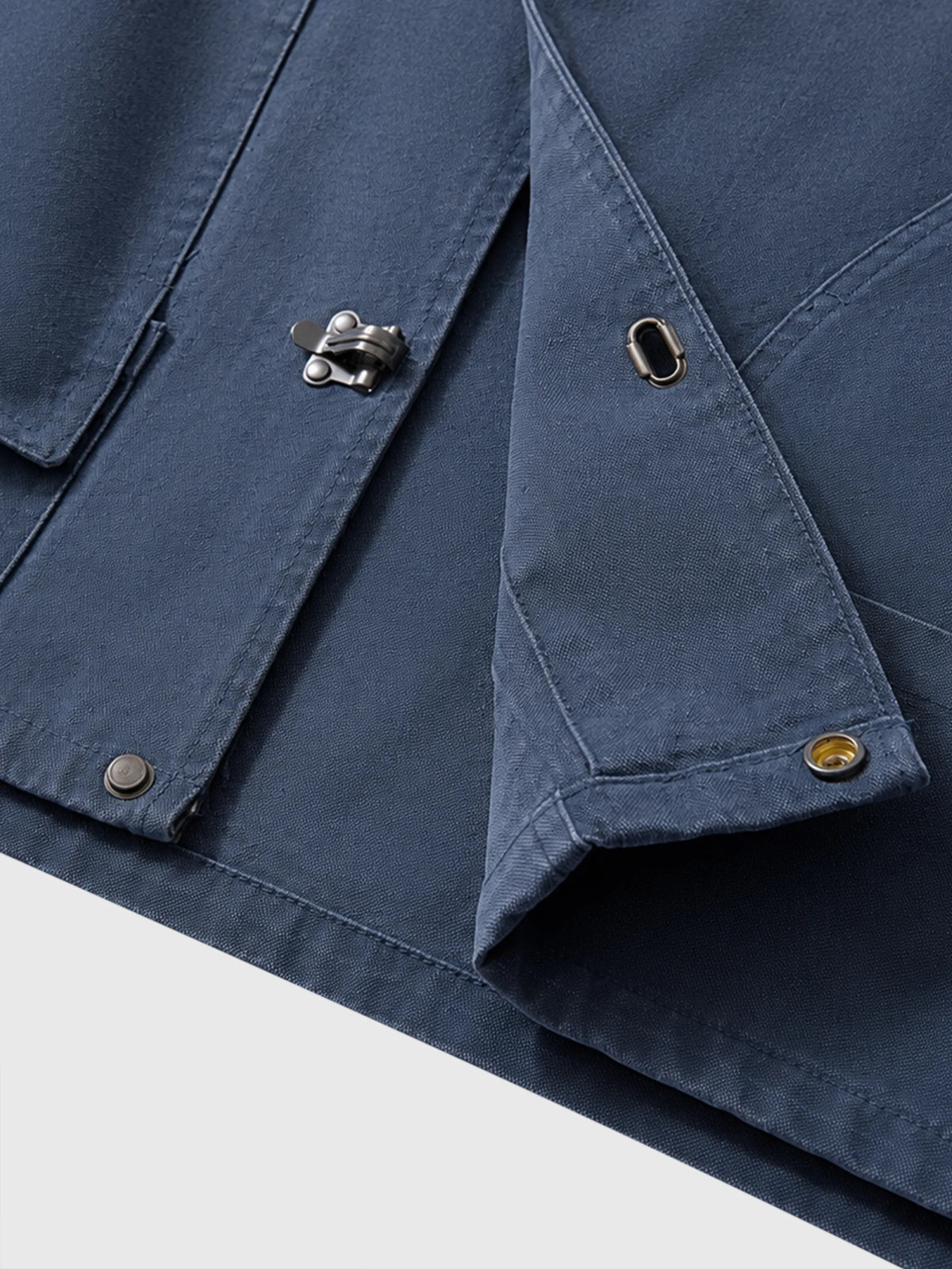Distressed Canvas Loose-fit Jacket