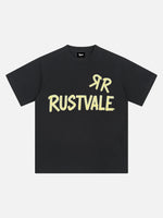 Rustvale Tape Effect Letter Tee