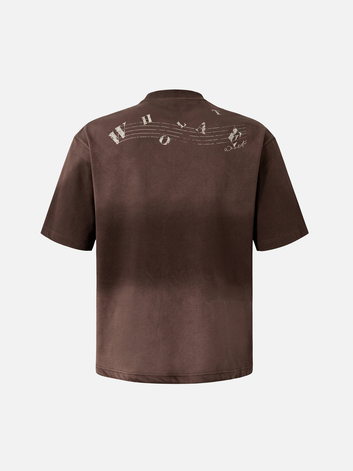Wasteland-style Garment-washed Heavyweight Cotton T-shirt