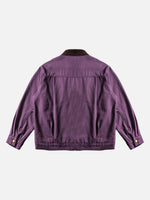 Color-block Revers Arbeitsjacke