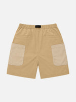 Large-pocket Paneled Tech Cargo Shorts