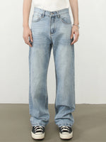 Vintage Washed Blue Distressed Jeans
