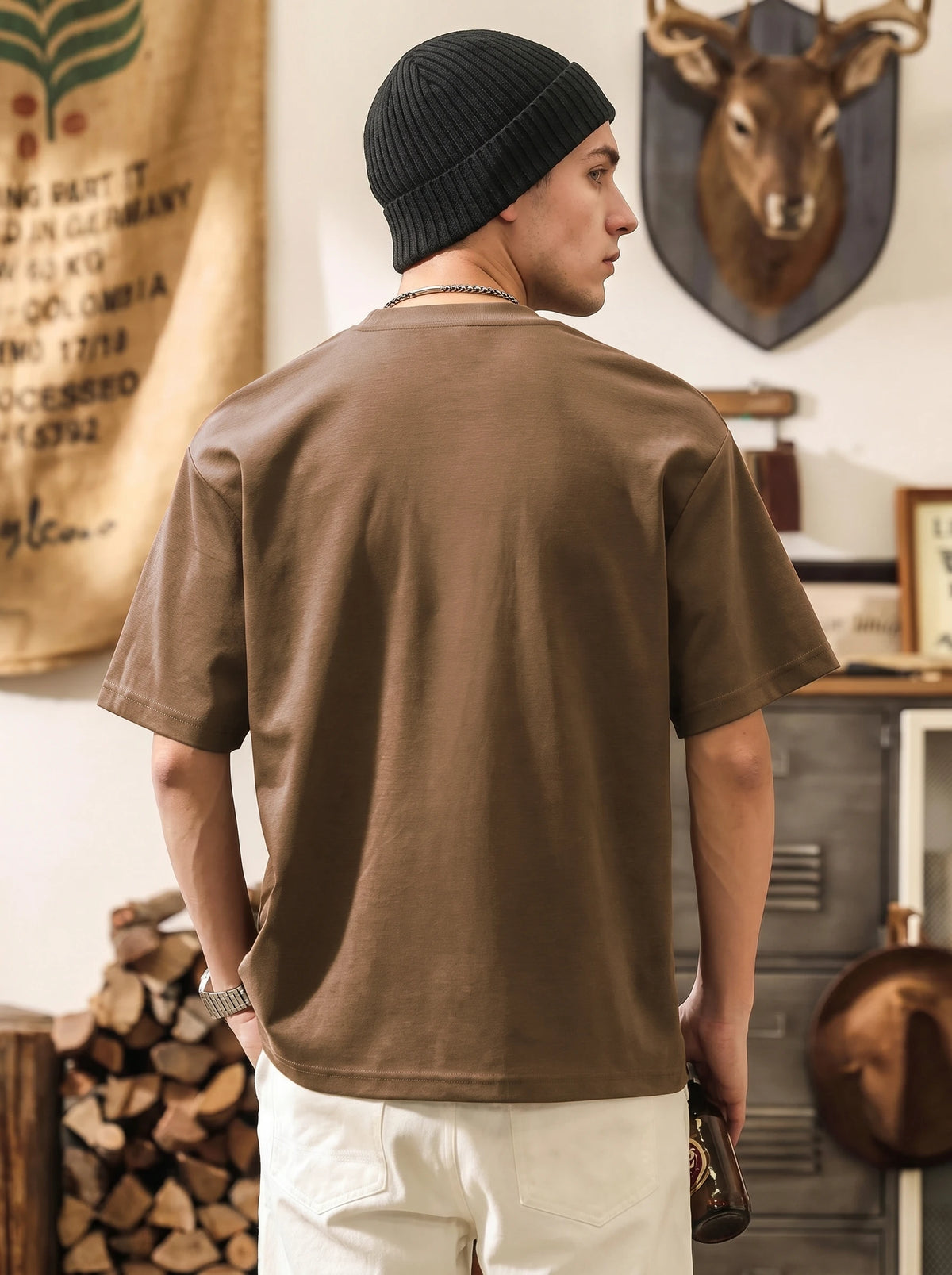 Vintage-style Anti-wrinkle, Quick-dry, Loose-fit T-shirt
