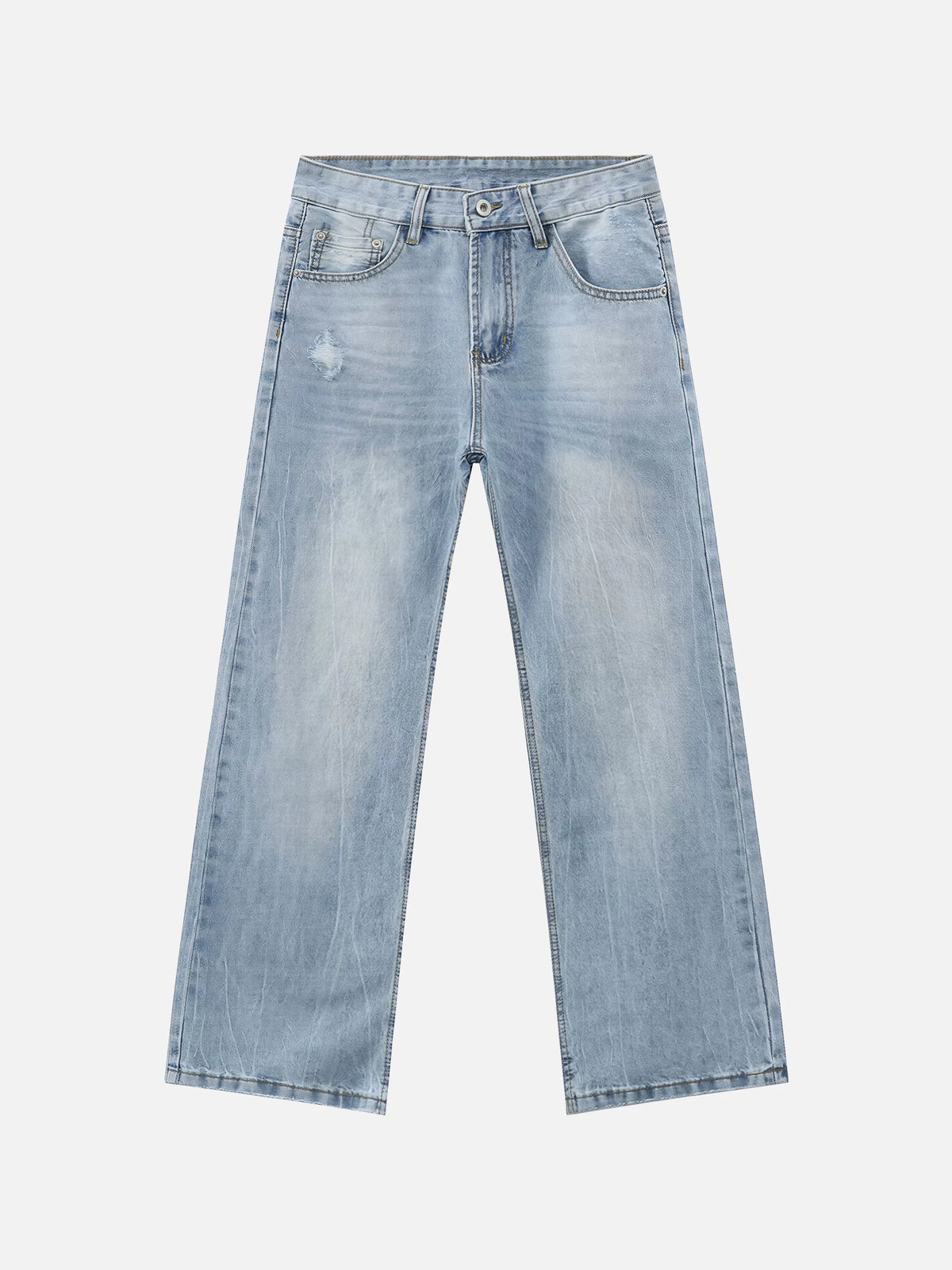 Vintage Washed Blue Distressed Jeans