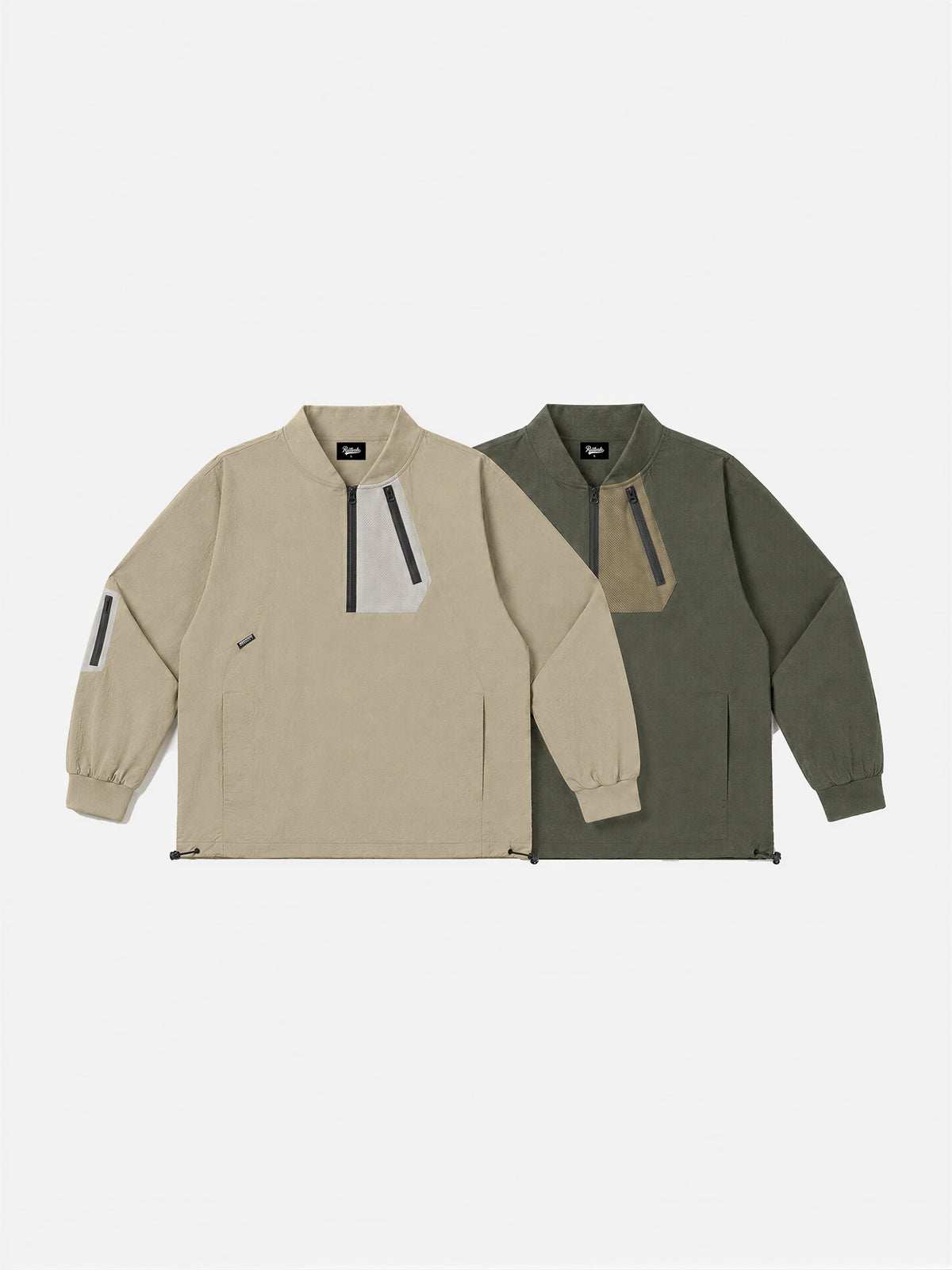 Trendy Color-block Pullover Cargo Jacket