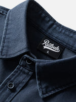 Japanese-style Vintage Washed & Distressed Work Shirt