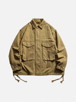 Japanischer Stil Arbeitsjacke mit großen Taschen