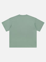 T-shirt basique décontracté en coton lourd