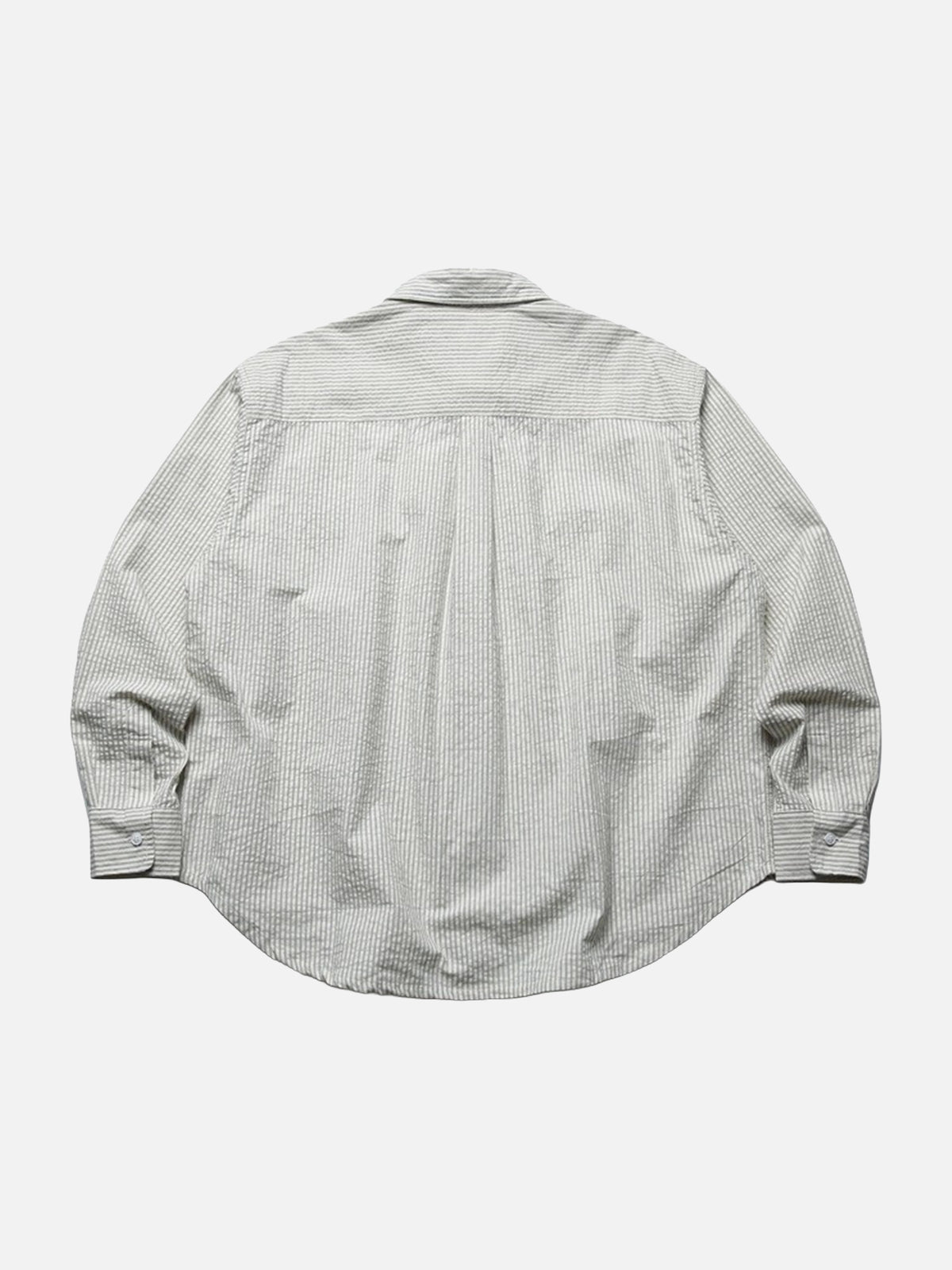 Seersucker Striped Long-sleeve Shirt