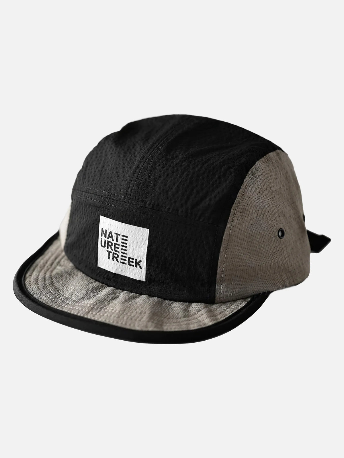 Quick-drying, Color-block, Short-brimmed 5-panel Baseball Cap