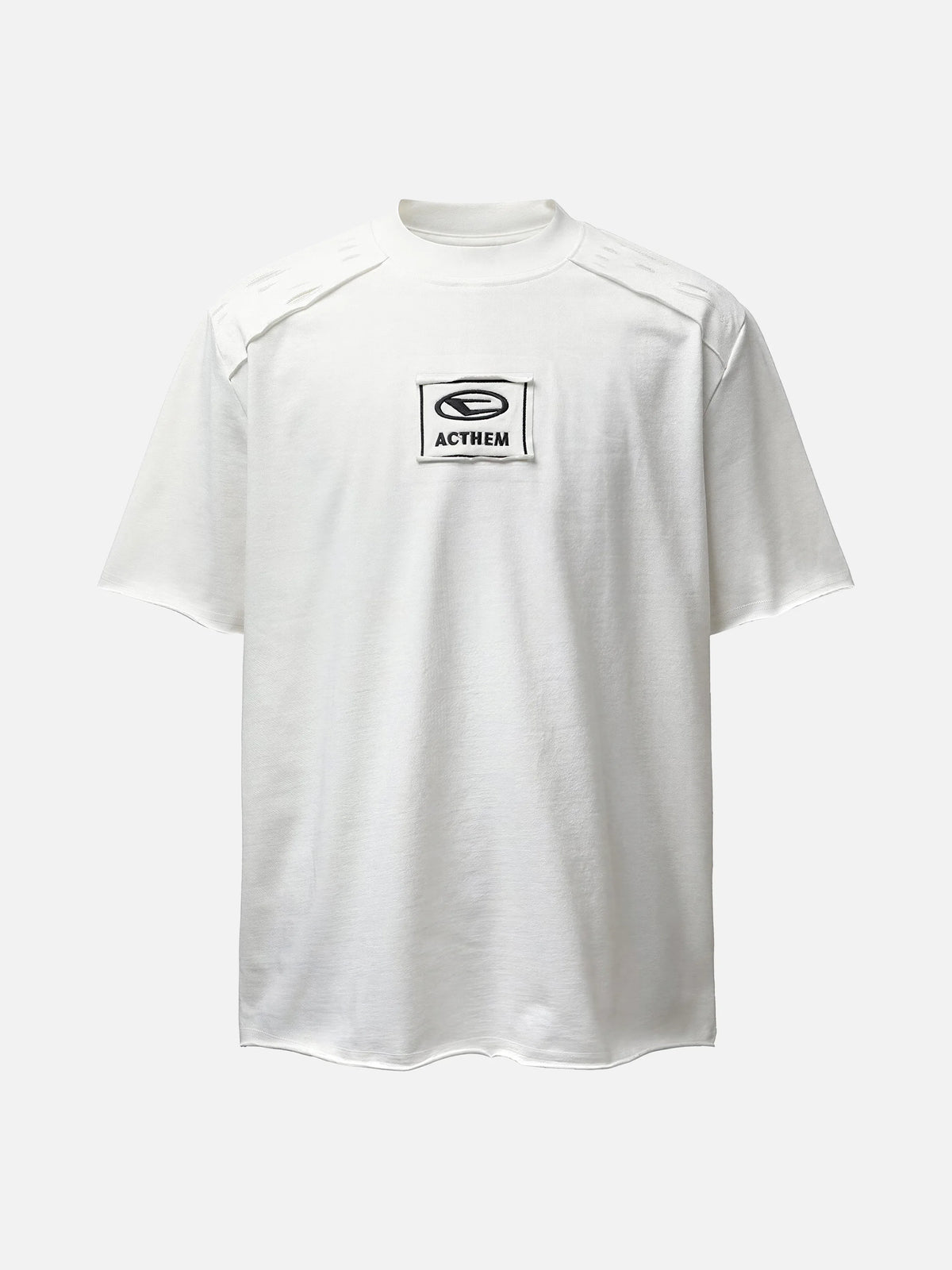 T-Shirt mit einzigartigem Schulterausschnitt-Design
