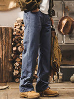 Vintage-style Washed Denim Jeans