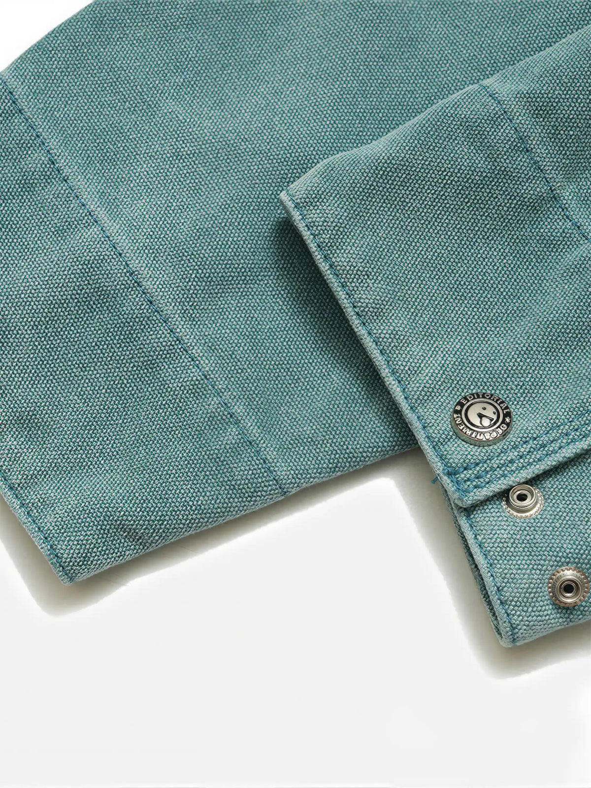 American-style Washed, Color-blocked Work Jacket