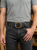 Handcrafted Vintage Embossed Top-grain Cowhide Belt
