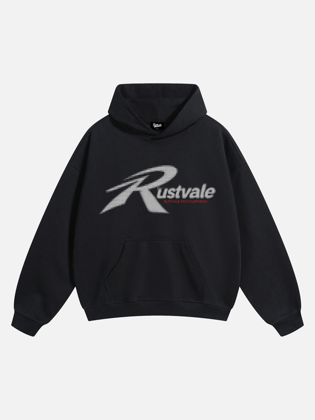 Minimalistischer Punktmatrix Logo Hoodie