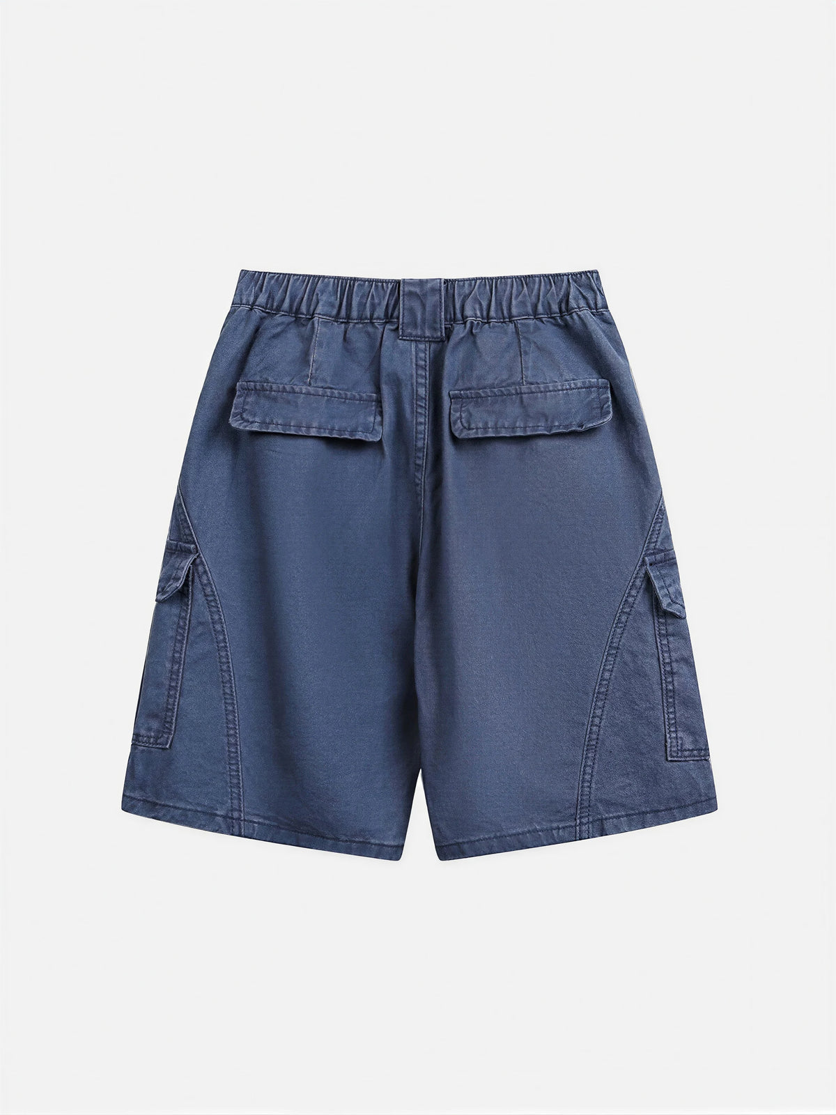 Loose-fit Multi-pocket Knee-length Shorts