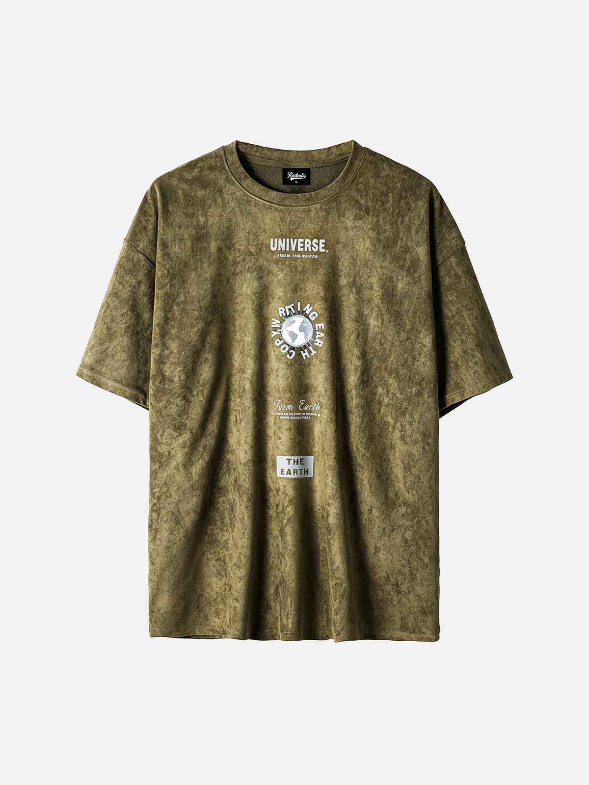 Retro Loose-fit Suede T-shirt