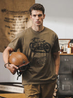 American Vintage-style Printed Short-sleeve T-shirt