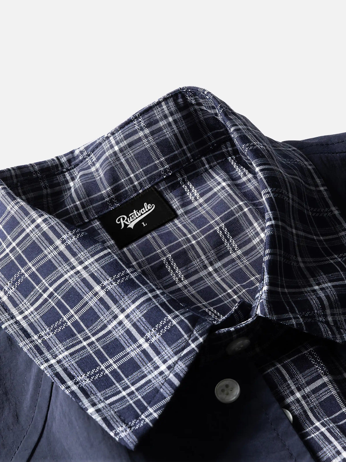 Retro Plaid Faux Two-piece Spliced short-sleeve Shirt