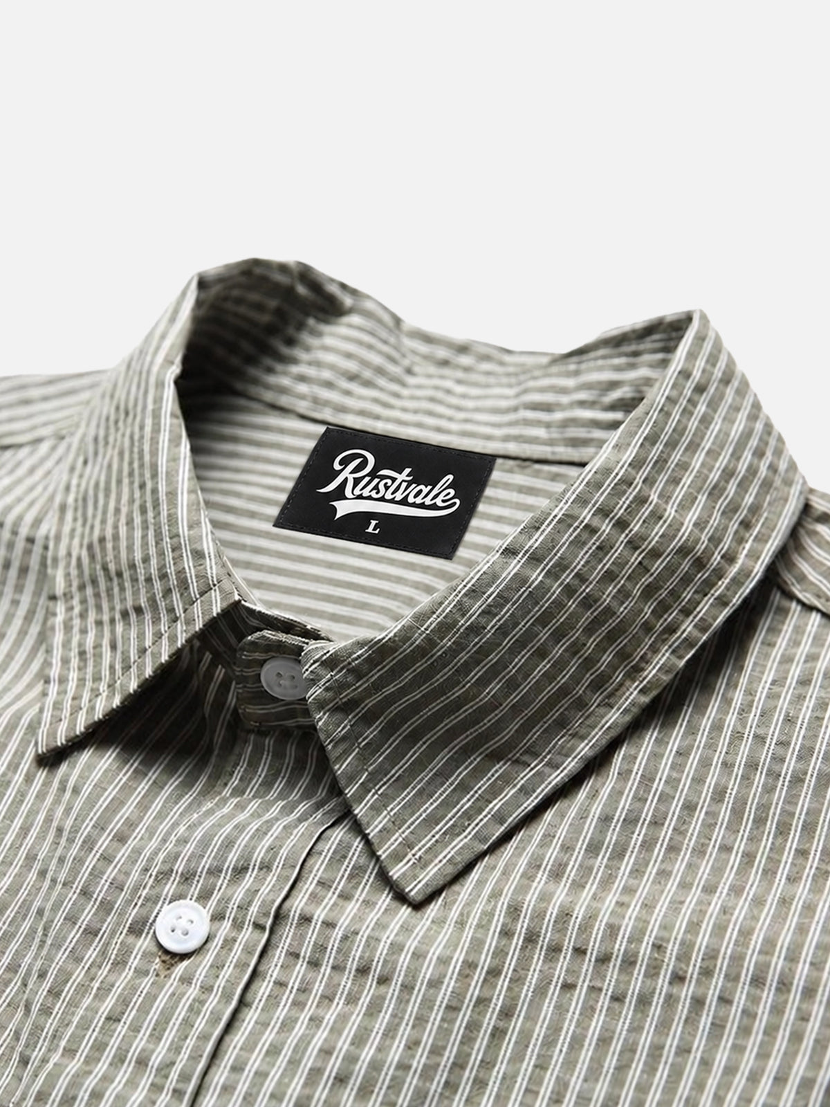 Seersucker Striped Long-sleeve Shirt