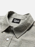 Seersucker Striped Long-sleeve Shirt