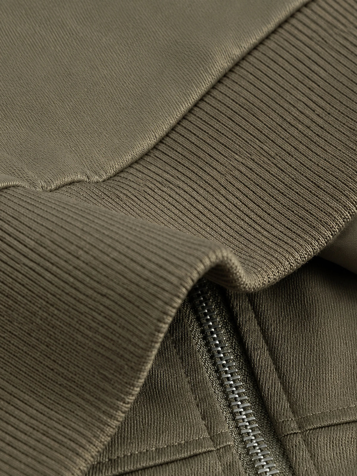 Retro Riveted & Pleated Baseball Jacket