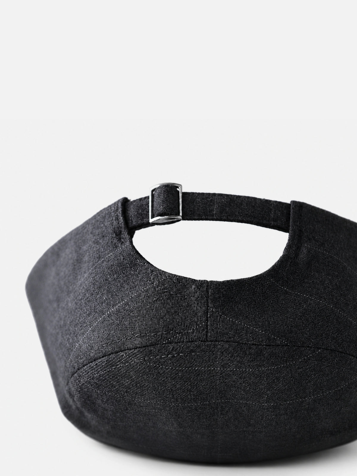 Letter-embroidered Flat-top, Flat-brim Hat
