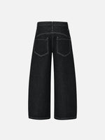 Jeans With Vintage Aircraft Buckle Design
