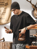 Premium-feel Paneled Pure Cotton T-shirt