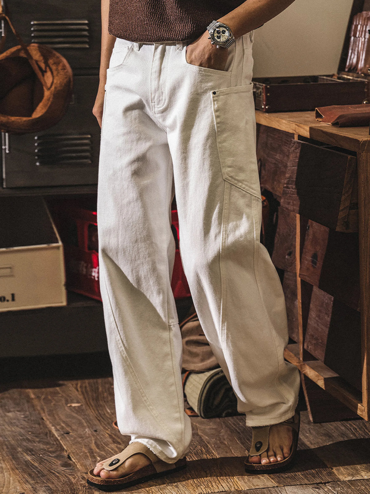 American Vintage White Jeans