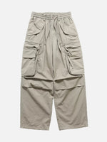 Wide-leg Cargo Pants With Large Pockets