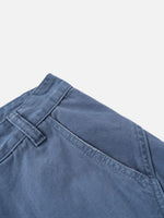 Multi-pocket, Star-patch Wide-leg Cargo Pants