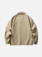 Solid-Color Casual Workwear Jacket