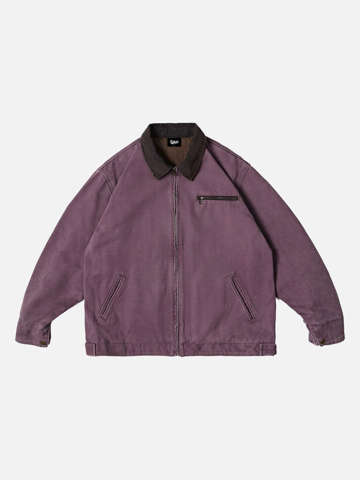 Vintage Distressed Washed Workwear Jacket