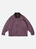 Vintage Distressed Washed Workwear Jacket